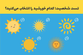 تست روانشناسی | یک خورشید انتخاب کن تا بگم چقدر قوی هستی