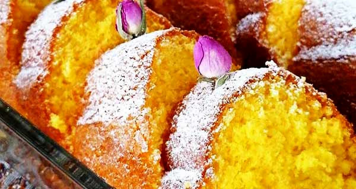  طرز تهیه کیک زعفرانی بدون فر در قابلمه 